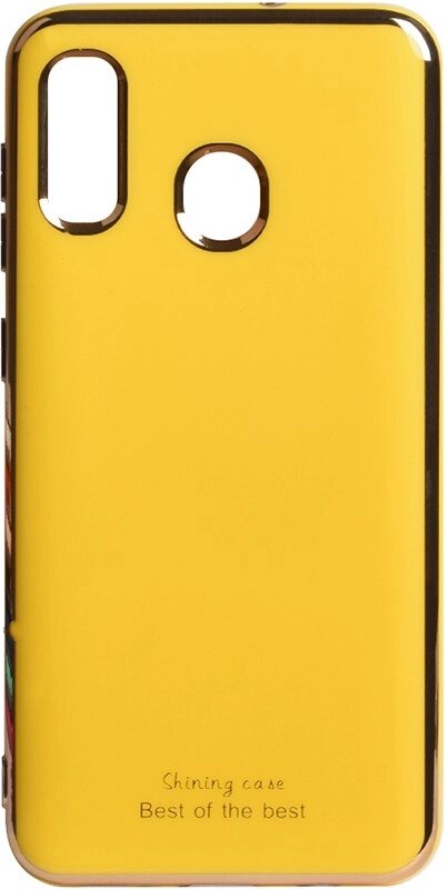 Чехол-накладка TOTO Electroplate TPU 2mm Case Samsung Galaxy A20/A30 Yellow від компанії Shock km ua - фото 1