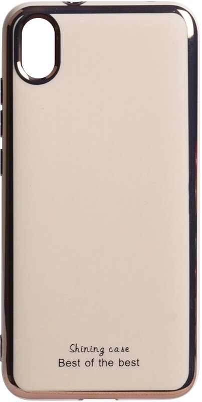 Чехол-накладка TOTO Electroplate TPU 2mm Case Xiaomi Redmi 7A Gold від компанії Shock km ua - фото 1