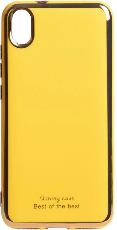 Чехол-накладка TOTO Electroplate TPU 2mm Case Xiaomi Redmi 7A Yellow від компанії Shock km ua - фото 1