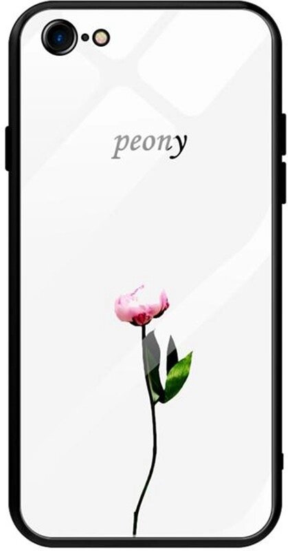 Чехол-накладка TOTO Glass Fashionable Case Apple iPhone 7/8/SE 2020 Peon on White від компанії Shock km ua - фото 1