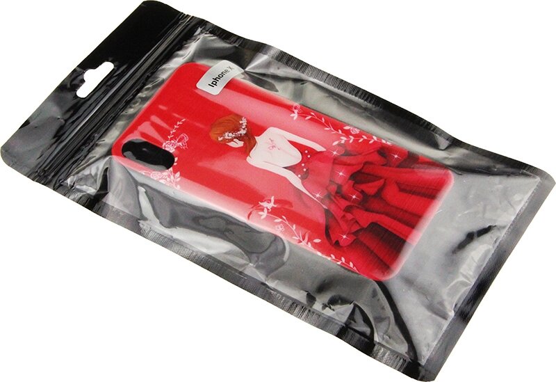 Чехол-накладка TOTO Glass Fashionable Case Apple iPhone X Red Dress Girl від компанії Shock km ua - фото 1