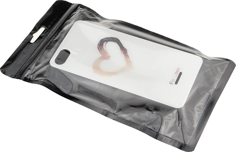 Чехол-накладка TOTO Glass Fashionable Case Xiaomi Redmi 6A Heart on White від компанії Shock km ua - фото 1