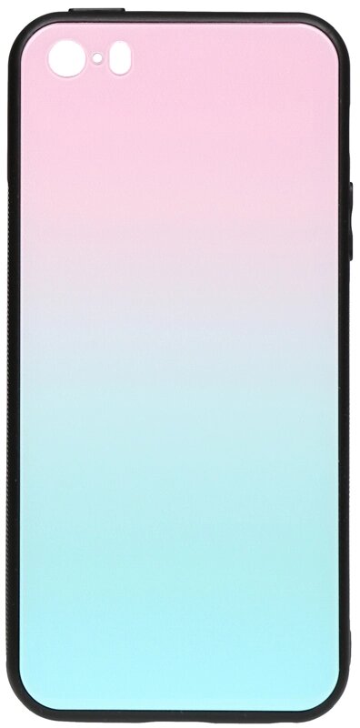 Чехол-накладка TOTO Gradient Glass Case Apple iPhone 5/5s/SE Turquoise від компанії Shock km ua - фото 1