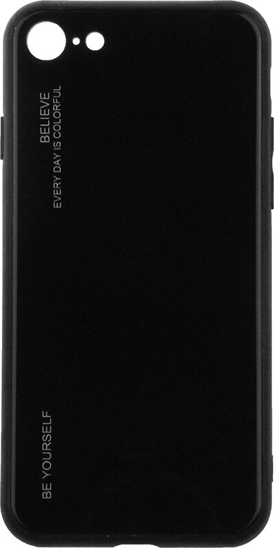 Чехол-накладка TOTO Gradient Glass Case Apple iPhone 7/8/SE 2020 Black від компанії Shock km ua - фото 1