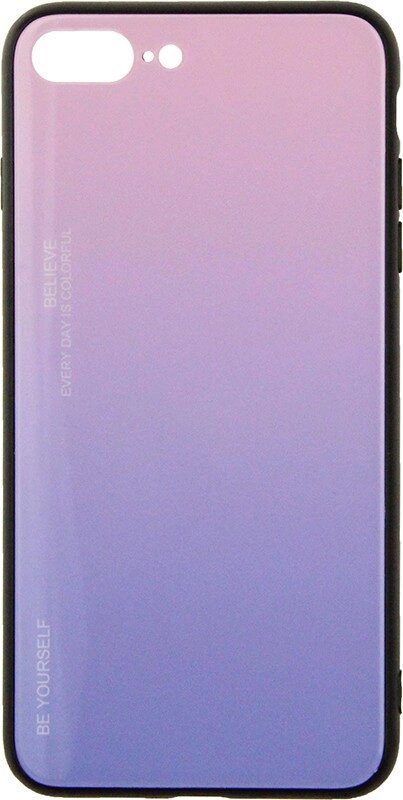 Чехол-накладка TOTO Gradient Glass Case Apple iPhone 7 Plus/8 Plus Pink від компанії Shock km ua - фото 1