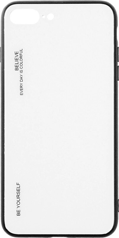 Чехол-накладка TOTO Gradient Glass Case Apple iPhone 7 Plus/8 Plus White від компанії Shock km ua - фото 1