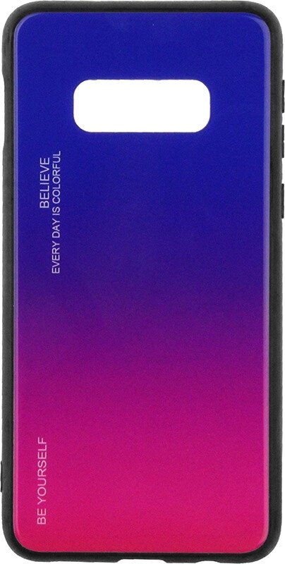 Чехол-накладка TOTO Gradient Glass Case Samsung Galaxy S10e Lilac від компанії Shock km ua - фото 1