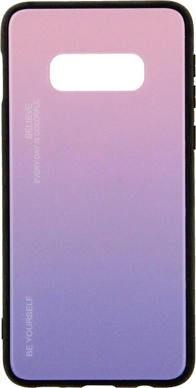 Чехол-накладка TOTO Gradient Glass Case Samsung Galaxy S10e Pink від компанії Shock km ua - фото 1