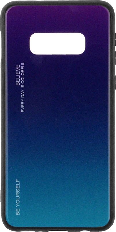 Чехол-накладка TOTO Gradient Glass Case Samsung Galaxy S10e Purple від компанії Shock km ua - фото 1