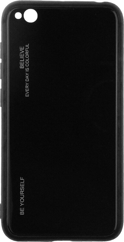 Чехол-накладка TOTO Gradient Glass Case Xiaomi Redmi Go Black від компанії Shock km ua - фото 1