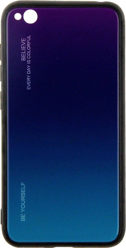 Чехол-накладка TOTO Gradient Glass Case Xiaomi Redmi Go Purple від компанії Shock km ua - фото 1