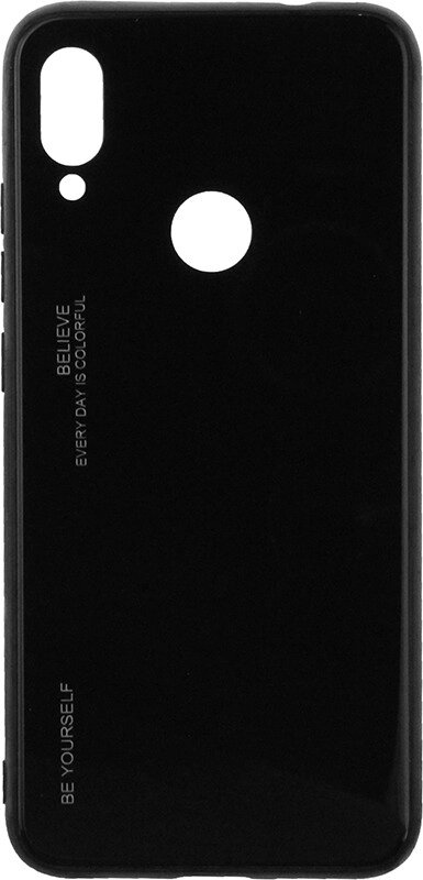 Чехол-накладка TOTO Gradient Glass Case Xiaomi Redmi Note 7 Black від компанії Shock km ua - фото 1