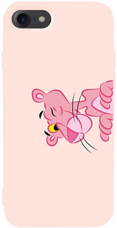 Чехол-накладка TOTO Matt TPU 2mm Print Case Apple iPhone 7/8/SE 2020 #54 Pink Pantera Sand pink від компанії Shock km ua - фото 1