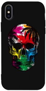 Чехол-накладка TOTO Matt TPU 2mm Print Case Apple iPhone X/XS #29 Skull Black