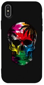 Чехол-накладка TOTO Matt TPU 2mm Print Case Apple iPhone XS Max #29 Skull Black