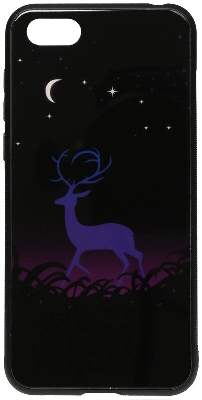 Чехол-накладка TOTO Night Light Print Glass Case Huawei Y5 2018 Deer від компанії Shock km ua - фото 1