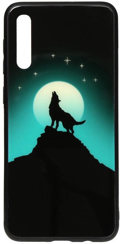 Чехол-накладка TOTO Night Light Print Glass Case Samsung Galaxy A30s/A50/A50s Howling Wolf від компанії Shock km ua - фото 1