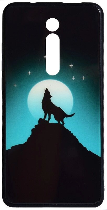 Чехол-накладка TOTO Night Light Print Glass Case Xiaomi Redmi Mi 9T/Mi 9T Pro/Redmi K20/K20 Pro Howling Wolf від компанії Shock km ua - фото 1