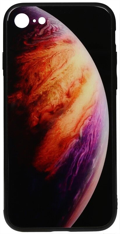 Чехол-накладка TOTO Print Glass Space Case Apple iPhone 7/8/SE 2020 Lilac від компанії Shock km ua - фото 1