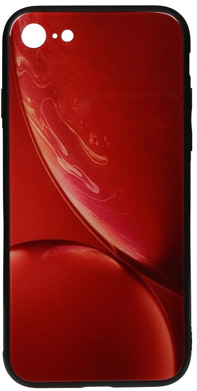 Чехол-накладка TOTO Print Glass Space Case Apple iPhone 7/8/SE 2020 Red від компанії Shock km ua - фото 1