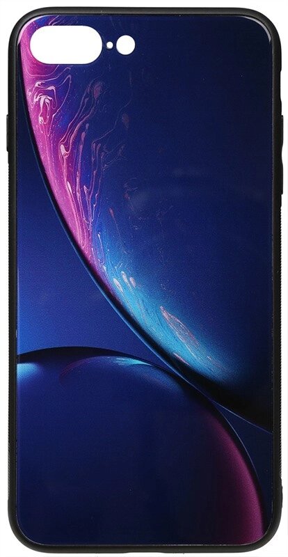 Чехол-накладка TOTO Print Glass Space Case Apple iPhone 7 Plus/8 Plus Blue від компанії Shock km ua - фото 1
