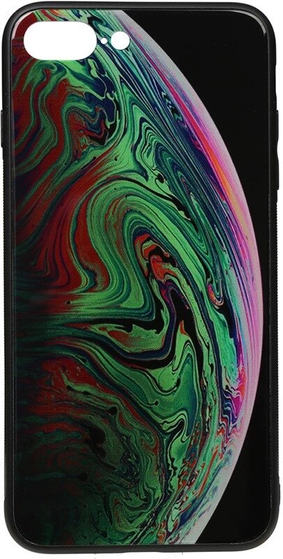 Чехол-накладка TOTO Print Glass Space Case Apple iPhone 7 Plus/8 Plus Green від компанії Shock km ua - фото 1