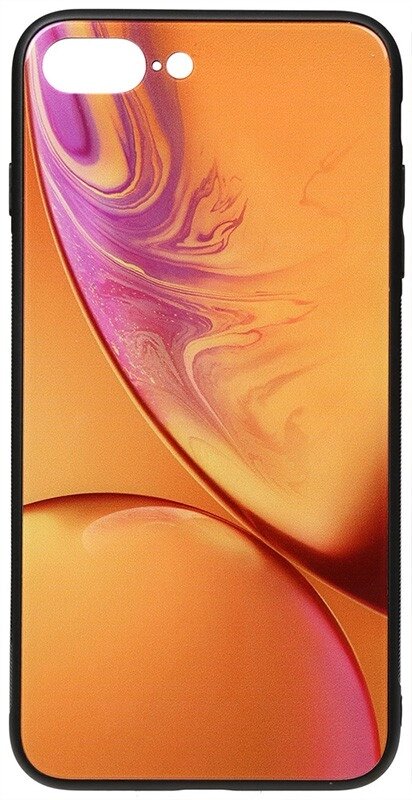 Чехол-накладка TOTO Print Glass Space Case Apple iPhone 7 Plus/8 Plus Yellow від компанії Shock km ua - фото 1