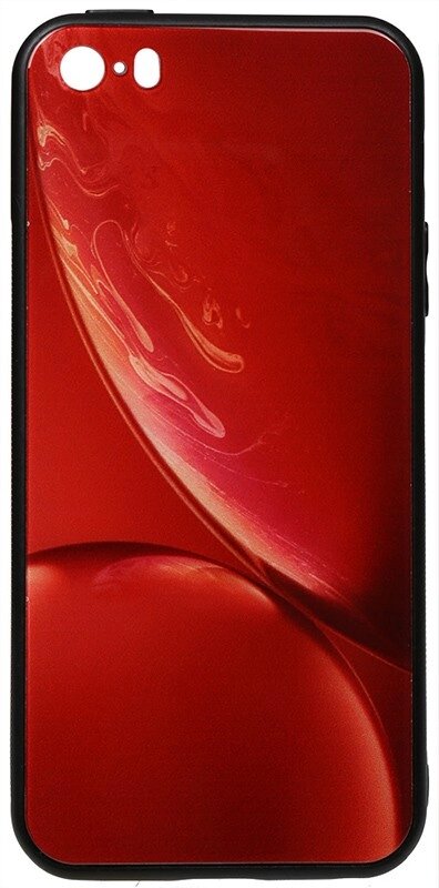 Чехол-накладка TOTO Print Glass Space Case Apple iPhone SE/5s/5 Red від компанії Shock km ua - фото 1