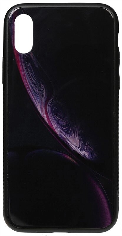 Чехол-накладка TOTO Print Glass Space Case Apple iPhone X/XS Black від компанії Shock km ua - фото 1