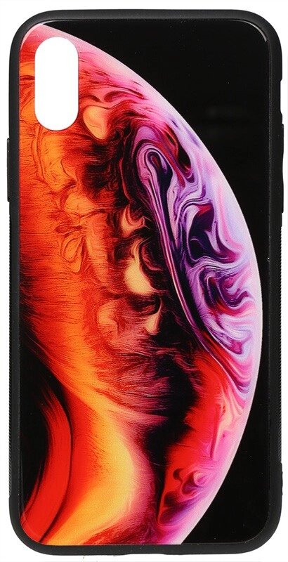 Чехол-накладка TOTO Print Glass Space Case Apple iPhone XS Max Amethyst від компанії Shock km ua - фото 1