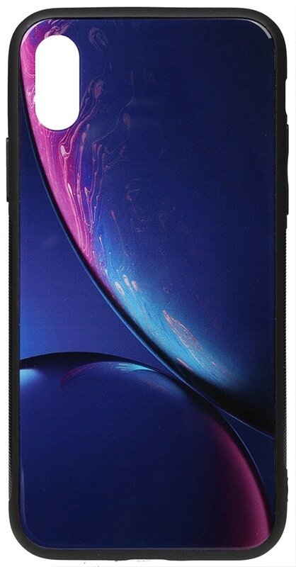 Чехол-накладка TOTO Print Glass Space Case Apple iPhone XS Max Blue від компанії Shock km ua - фото 1