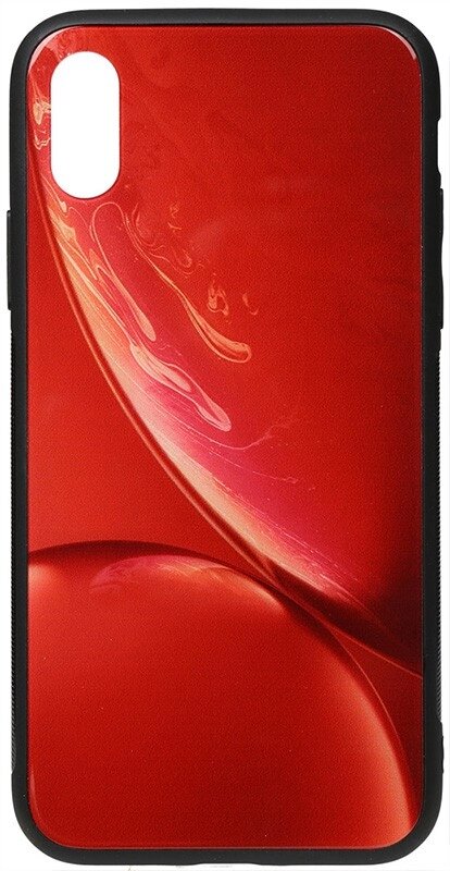 Чехол-накладка TOTO Print Glass Space Case Apple iPhone XS Max Red від компанії Shock km ua - фото 1