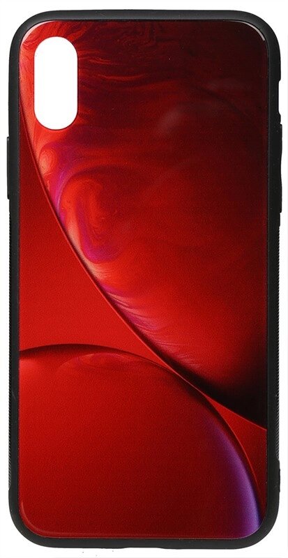 Чехол-накладка TOTO Print Glass Space Case Apple iPhone XS Max Rubin Red від компанії Shock km ua - фото 1