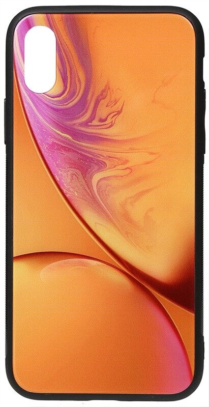 Чехол-накладка TOTO Print Glass Space Case Apple iPhone XS Max Yellow від компанії Shock km ua - фото 1