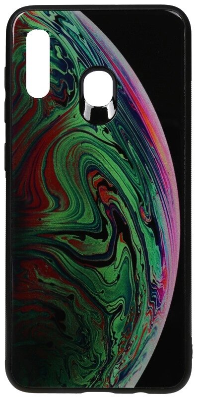 Чехол-накладка TOTO Print Glass Space Case Samsung Galaxy A20/A30 Green від компанії Shock km ua - фото 1
