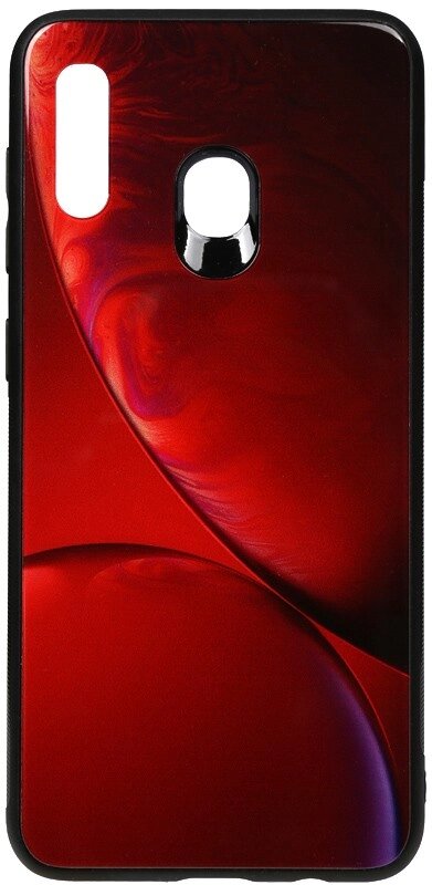 Чехол-накладка TOTO Print Glass Space Case Samsung Galaxy A20/A30 Rubin Red від компанії Shock km ua - фото 1