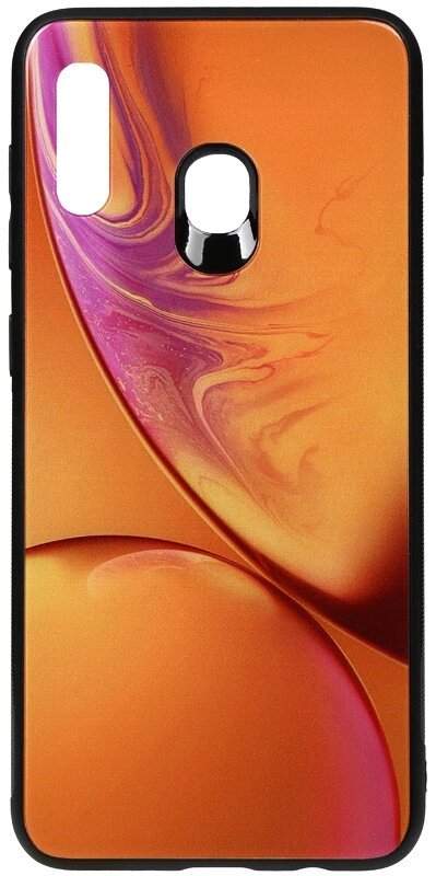 Чехол-накладка TOTO Print Glass Space Case Samsung Galaxy A20/A30 Yellow від компанії Shock km ua - фото 1
