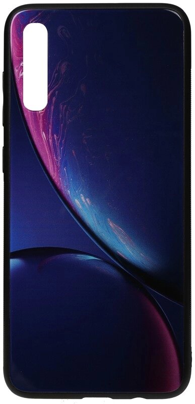 Чехол-накладка TOTO Print Glass Space Case Samsung Galaxy A70 Blue від компанії Shock km ua - фото 1