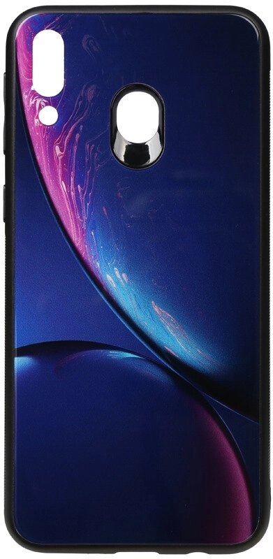 Чехол-накладка TOTO Print Glass Space Case Samsung Galaxy M20 Blue від компанії Shock km ua - фото 1