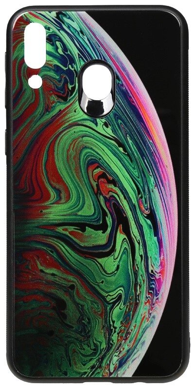 Чехол-накладка TOTO Print Glass Space Case Samsung Galaxy M20 Green від компанії Shock km ua - фото 1
