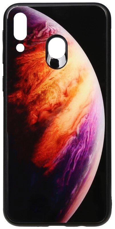 Чехол-накладка TOTO Print Glass Space Case Samsung Galaxy M20 Lilac від компанії Shock km ua - фото 1