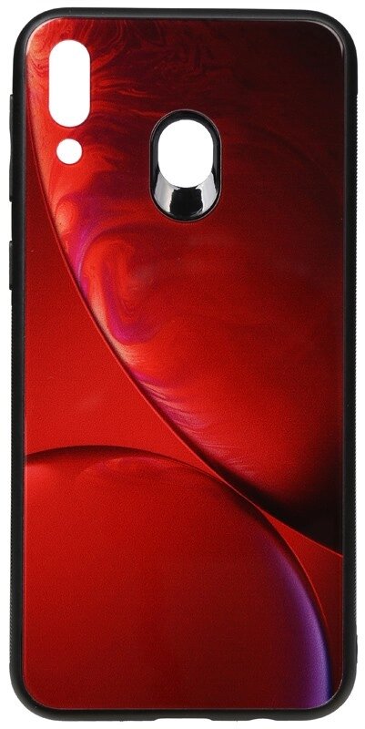 Чехол-накладка TOTO Print Glass Space Case Samsung Galaxy M20 Rubin Red від компанії Shock km ua - фото 1