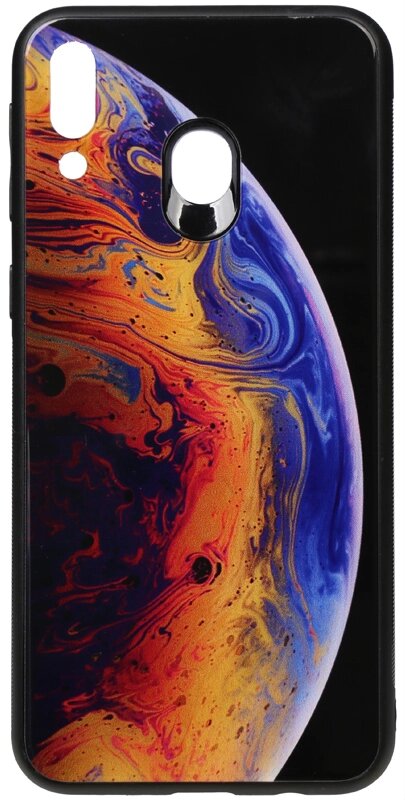 Чехол-накладка TOTO Print Glass Space Case Samsung Galaxy M20 Violet від компанії Shock km ua - фото 1