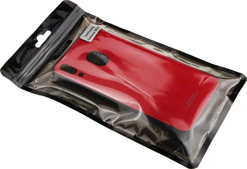 Чехол-накладка TOTO Pure Glass Case Samsung Galaxy M20 Red від компанії Shock km ua - фото 1