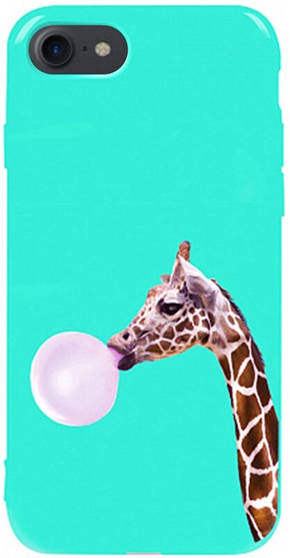 Чехол-накладка TOTO Pure TPU 2mm Print Case Apple iPhone 7/8/SE 2020 #37 Giraff Gum Mint від компанії Shock km ua - фото 1