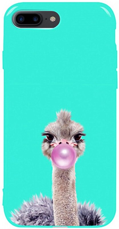 Чехол-накладка TOTO Pure TPU 2mm Print Case Apple iPhone 7 Plus/8 Plus #38 Ostrich Gum Mint від компанії Shock km ua - фото 1