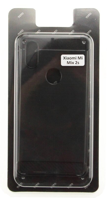 Чехол-накладка TOTO Shockproof Carbon Brush TPU Case Xiaomi Mix 2S Black від компанії Shock km ua - фото 1