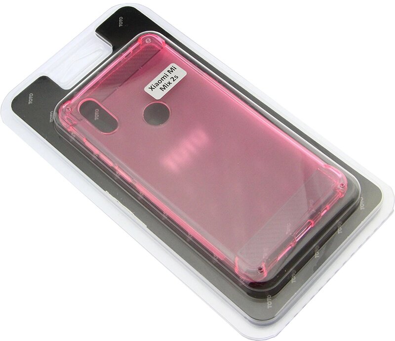 Чехол-накладка TOTO Shockproof Carbon Brush TPU Case Xiaomi Mix 2S Pink від компанії Shock km ua - фото 1