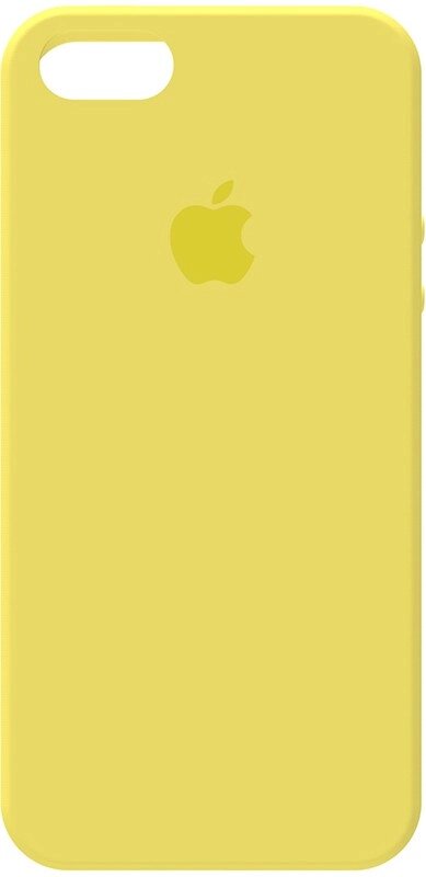 Чехол-накладка TOTO Silicone Case Apple iPhone 5/5s/SE Lemon Yellow від компанії Shock km ua - фото 1