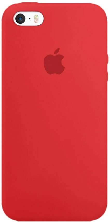 Чехол-накладка TOTO Silicone Case Apple iPhone 5/5s/SE Red від компанії Shock km ua - фото 1
